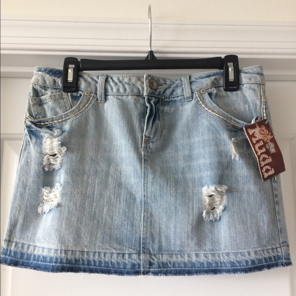 Mudd® Release Hem Distressed
Denim Skirt - Juniors